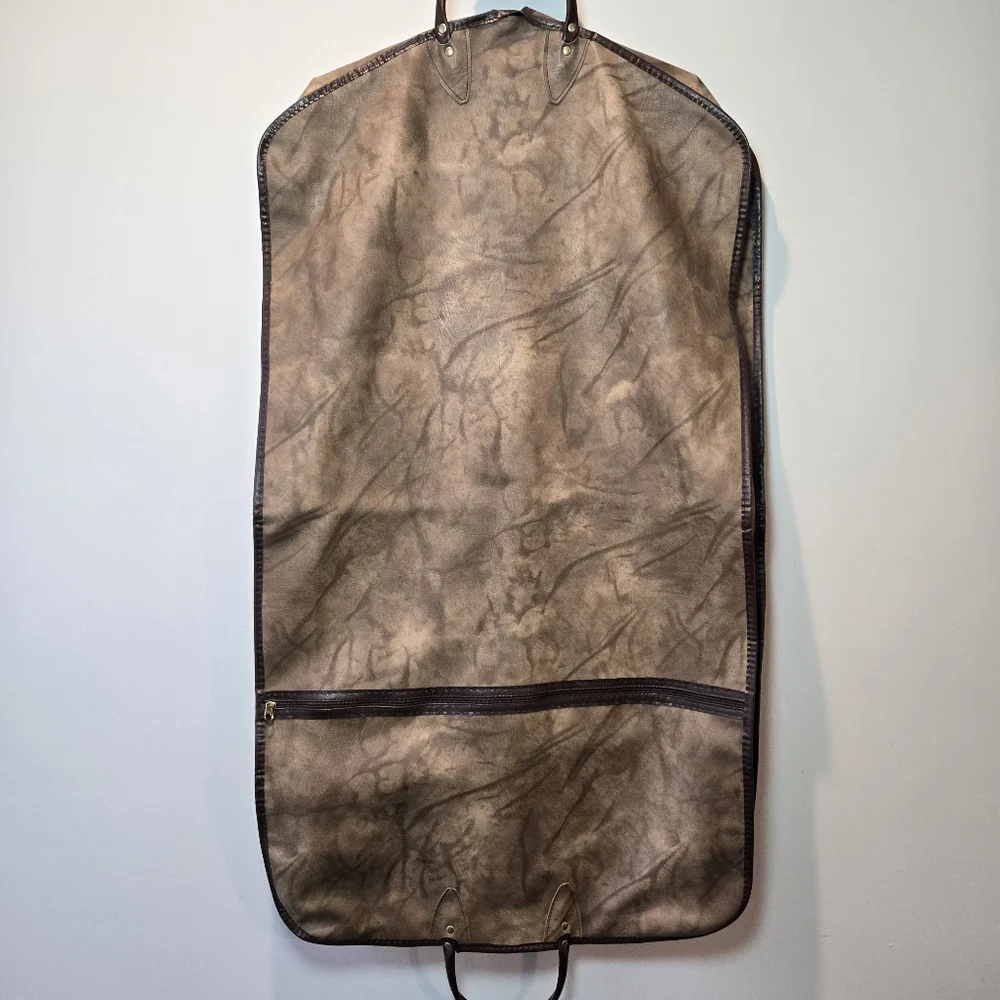 Vintage Brown Clothing Garment Hanger Travel Bag